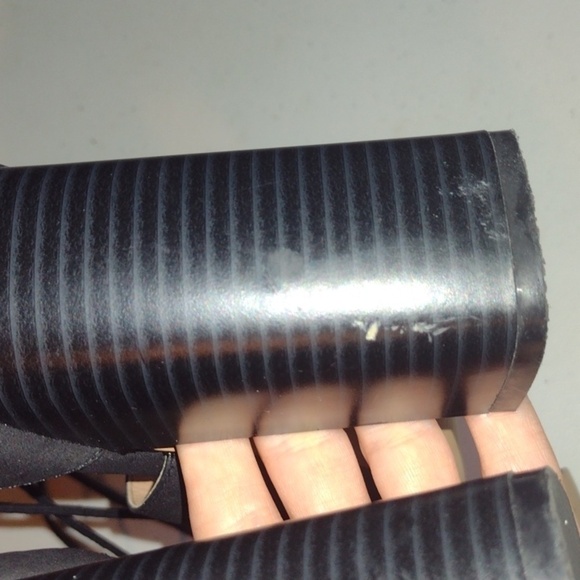 LOFT black lace up chunky heels size 8 - Picture 3 of 16